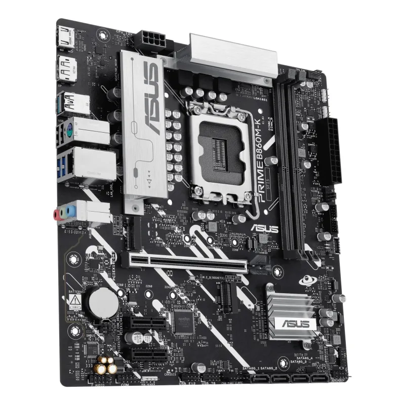Mainboard-ASUS-Intel B860 Express-LGA1851-Micro-ATX-Memory DDR5-Memory slots 2-2xPCI-Express 4.0 1x-1xPCI-Express 4.0