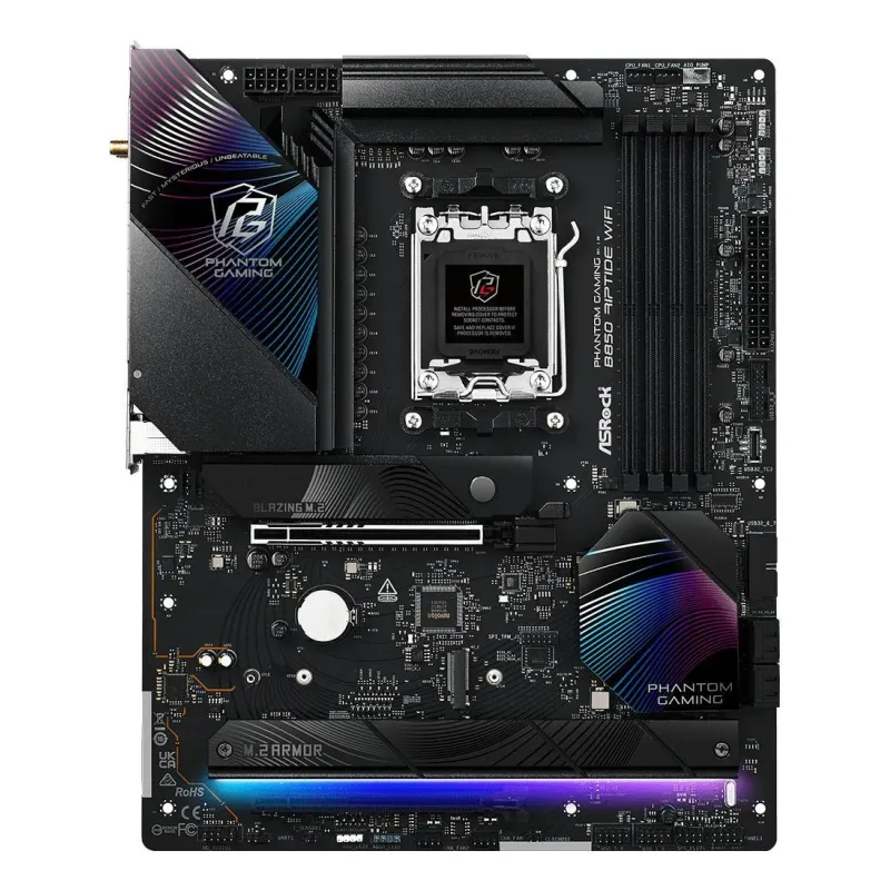 Mainboard-ASROCK-AMD B850-SAM5-ATX-Memory DDR5-Memory slots 4-1xPCI-Express 4.0 16x-1xPCI-Express 5.0