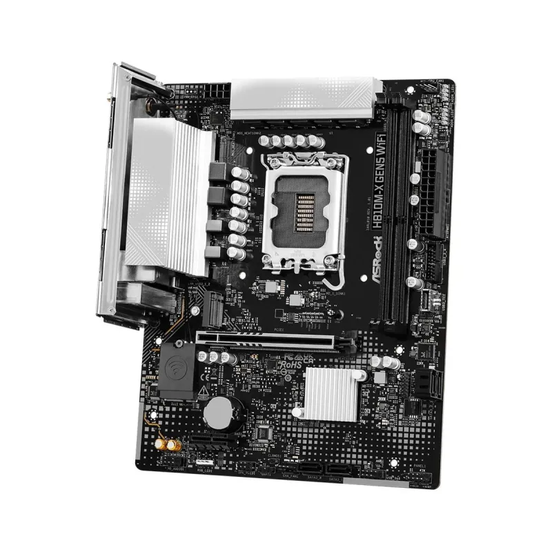 Mainboard-ASROCK-LGA 1851 ,Socket V1,-RAM DDR5-SDRAM-2xSlots-H810M-XGEN5WIFI