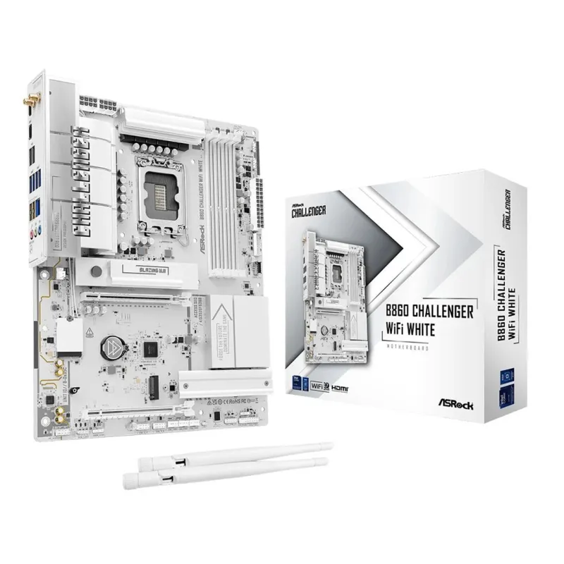 Mainboard-ASROCK-Intel B860-LGA 1851 ,Socket V1,-ATX-RAM DDR5-SDRAM-4xSlots-Wi-Fi Yes-Bluetooth Yes-1xNumber of M.2 ,M,