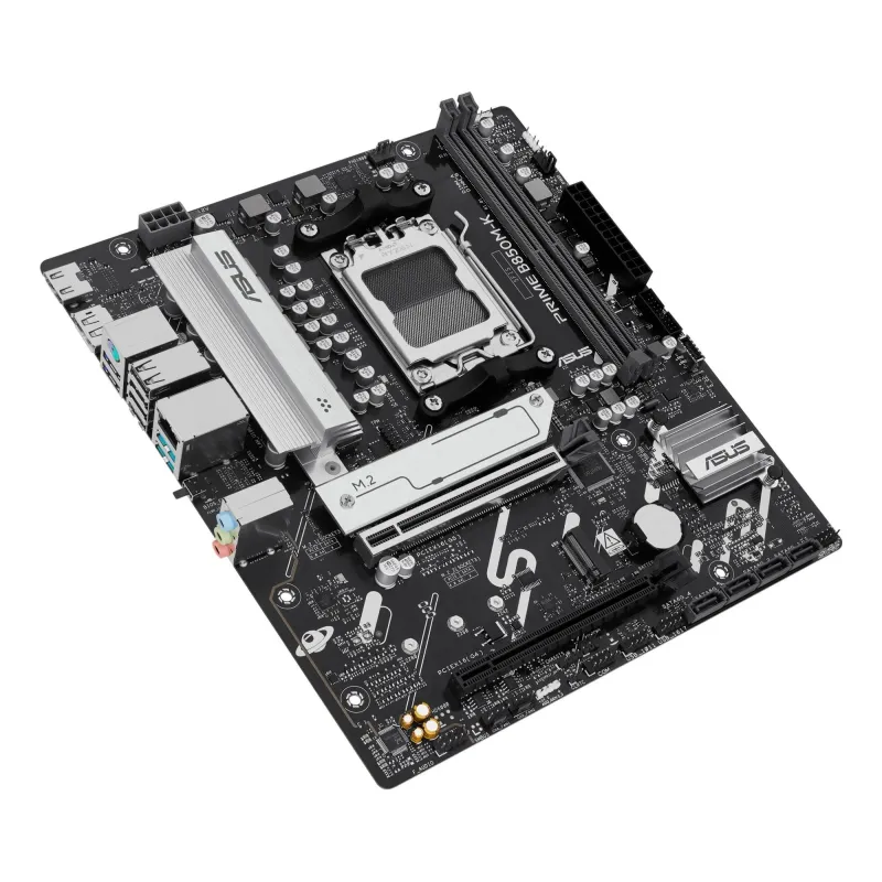 Mainboard-ASUS-AMD B850-SAM5-Micro-ATX-Memory DDR5-Memory slots 2-1xPCI-Express 4.0 16x-1xPCI-Express 5.0