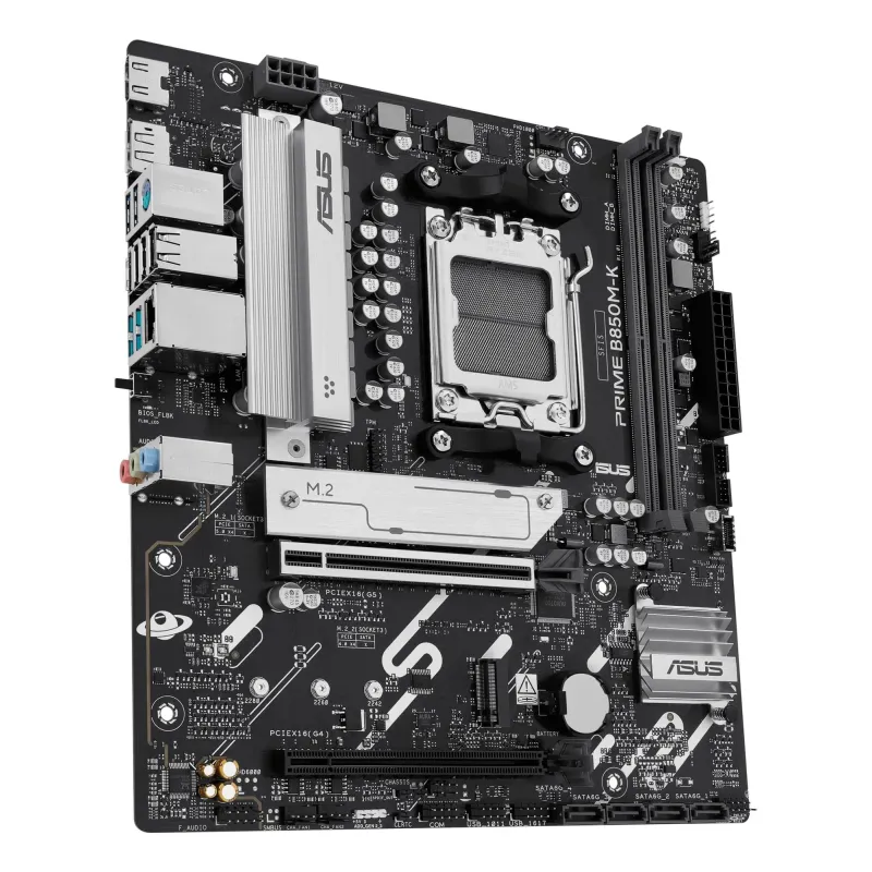 Mainboard-ASUS-AMD B850-SAM5-Micro-ATX-Memory DDR5-Memory slots 2-1xPCI-Express 4.0 16x-1xPCI-Express 5.0