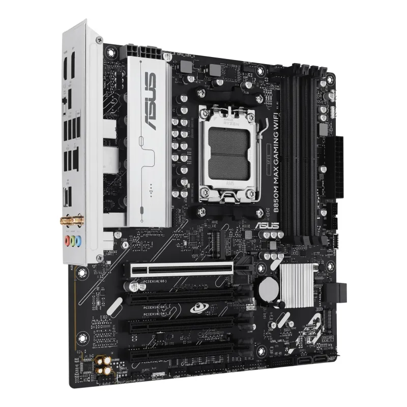 Mainboard-ASUS-AMD B850-SAM5-Micro-ATX-Memory DDR5-Memory slots 4-3xPCI-Express 4.0 16x-1xPCI-Express 5.0