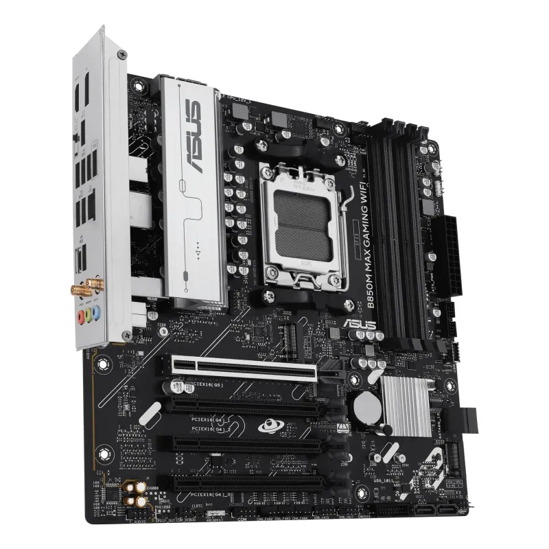 Mainboard-ASUS-AMD B850-SAM5-Micro-ATX-Memory DDR5-Memory slots 4-3xPCI-Express 4.0 16x-1xPCI-Express 5.0