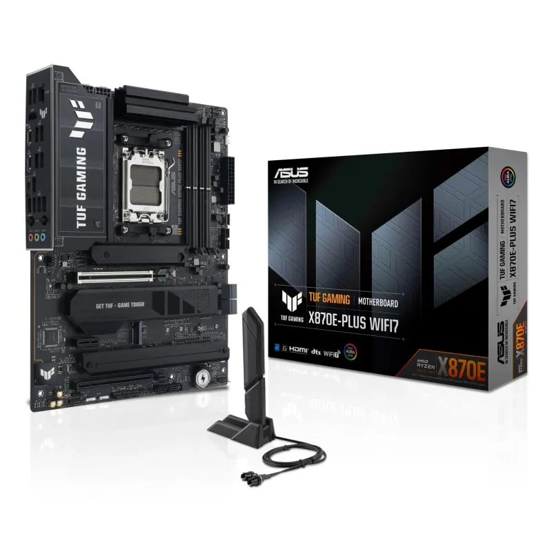 Mainboard-ASUS-AMD X870E-SAM5-ATX-Memory DDR5-Memory slots 4-1xPCI-Express 3.0 1x-1xPCI-Express 4.0 16x-1xPCI-Express 5.0