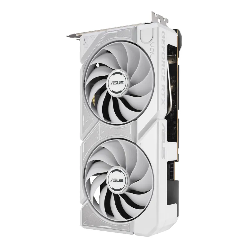 Graphics Card-ASUS-NVIDIA-GeForce RTX 5060-8 GB-GDDR7-128 bit-PCI Express 5.0-Active-DUAL-RTX5060-O8G-WHITE