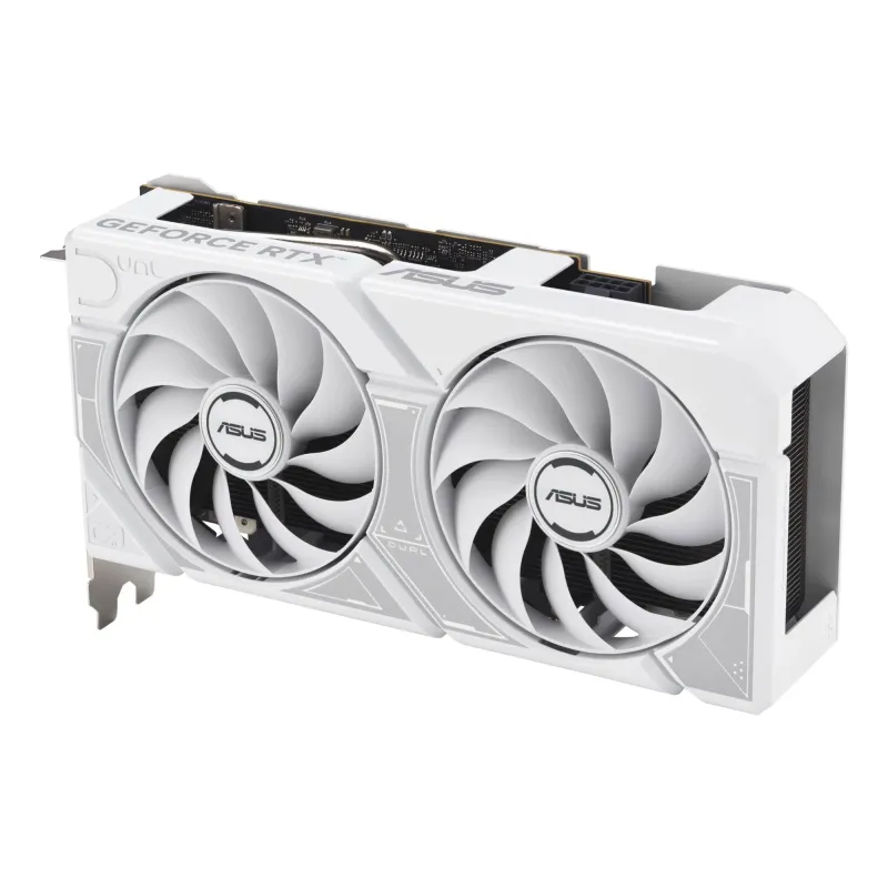 Graphics Card-ASUS-NVIDIA-GeForce RTX 5060-8 GB-GDDR7-128 bit-PCI Express 5.0-Active-DUAL-RTX5060-O8G-WHITE