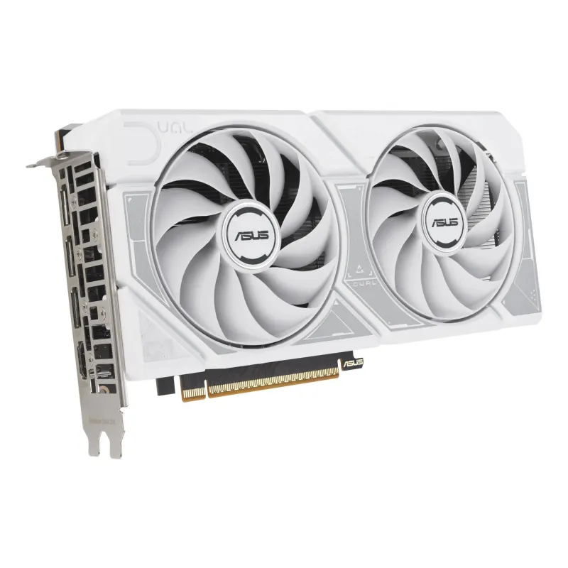 Graphics Card-ASUS-NVIDIA-GeForce RTX 5060-8 GB-GDDR7-128 bit-PCI Express 5.0-Active-DUAL-RTX5060-O8G-WHITE