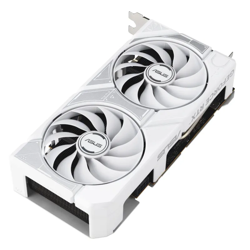 Graphics Card-ASUS-NVIDIA-GeForce RTX 5060-8 GB-GDDR7-128 bit-PCI Express 5.0-Active-DUAL-RTX5060-O8G-WHITE