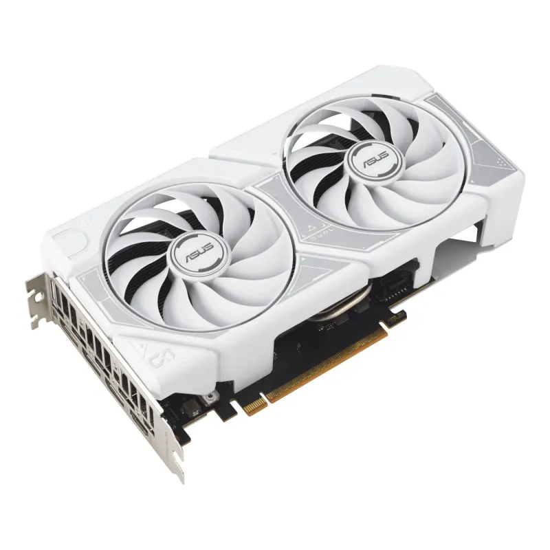 Graphics Card-ASUS-NVIDIA-GeForce RTX 5060-8 GB-GDDR7-128 bit-PCI Express 5.0-Active-DUAL-RTX5060-O8G-WHITE