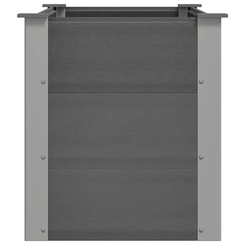 vidaXL augstā puķu kaste, 100x50x54 cm, pelēks WPC