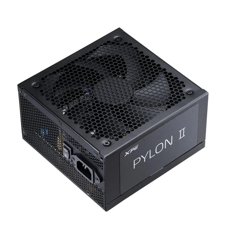 Power Supply-ADATA-XPG PYLON II-ATX 3.1-750 Watts-Efficiency 80 PLUS BRONZE-MTBF 100000 hours-PYLON750IIB-BKCEU