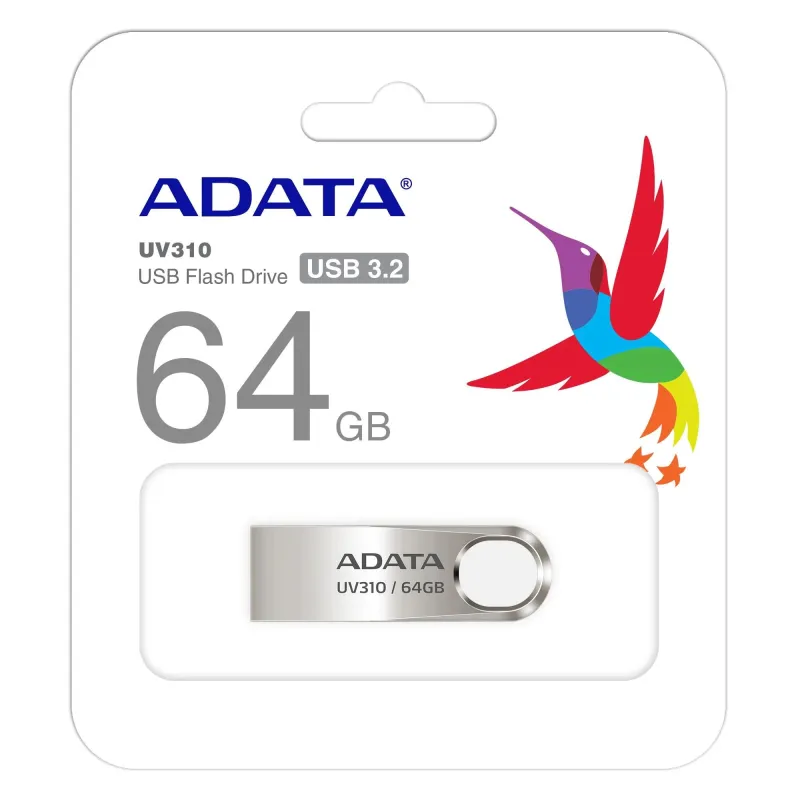 Memory drive flash usb2 64gb-gold auv210-64g-rgd adata