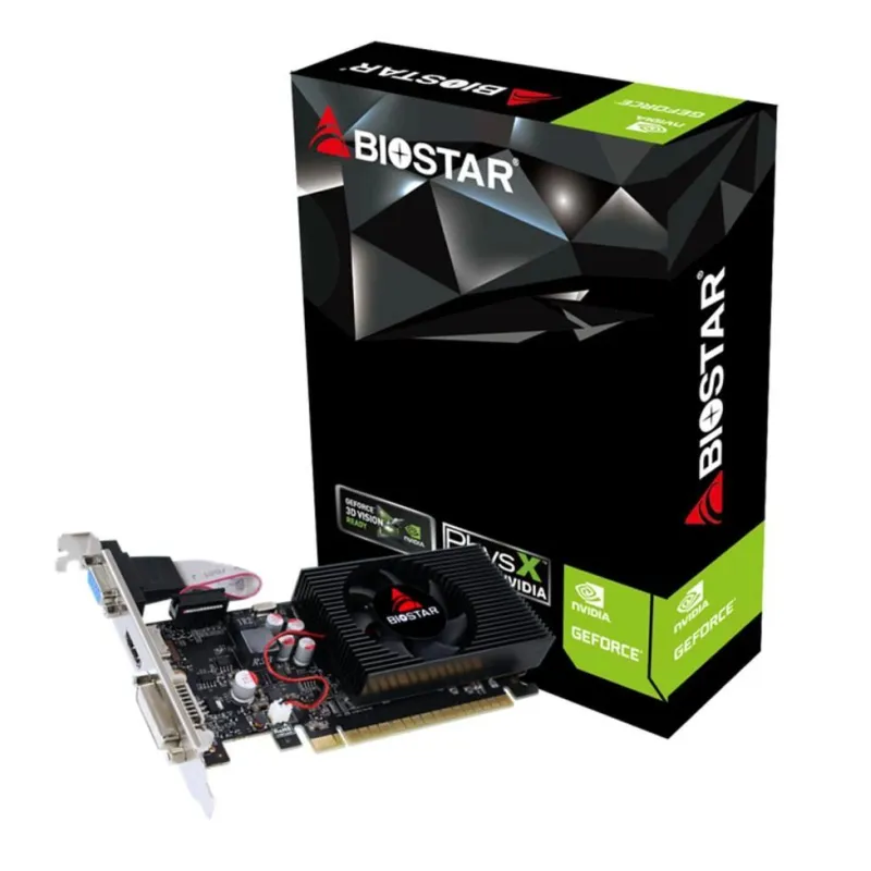 Graphics Card-BIOSTAR-NVIDIA-GeForce GT 730-700 MHz-2 GB-GDDR3-128 bit-PCI Express 2.0-Active-VN7313THX1