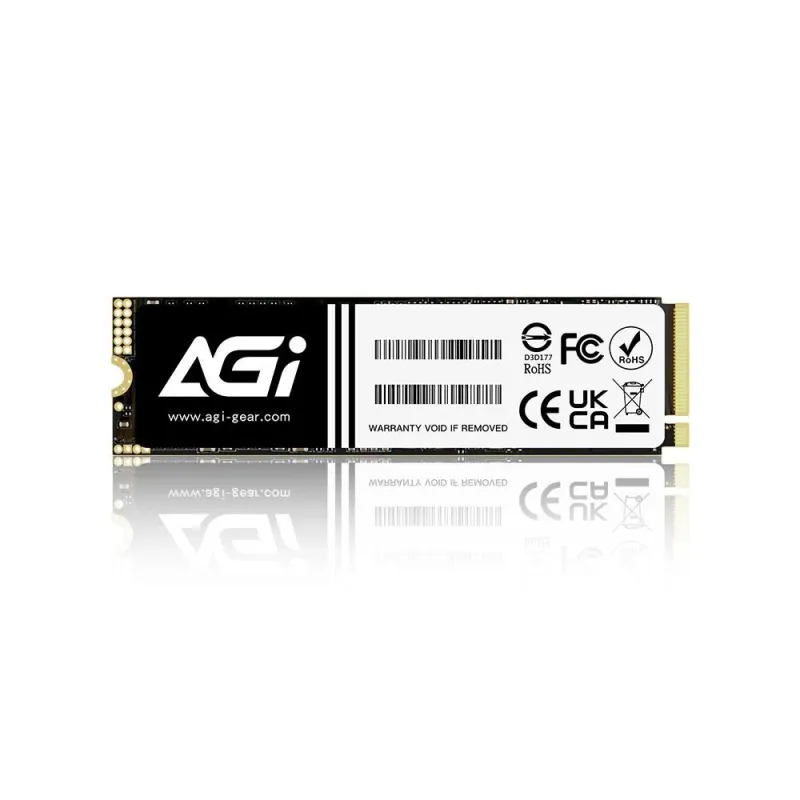 SSD-AGI-300xTBW rating-MTBF 1600000 h-Read speed 3000 MB-s-Write speed 1400 MB-s-NVMe Yes-PCI Express 3.0-M.2-512