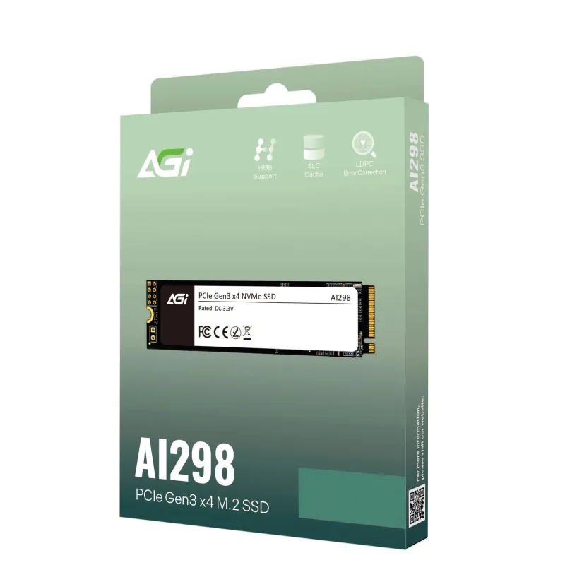 SSD-AGI-300xTBW rating-MTBF 1600000 h-Read speed 3000 MB-s-Write speed 1400 MB-s-NVMe Yes-PCI Express 3.0-M.2-512