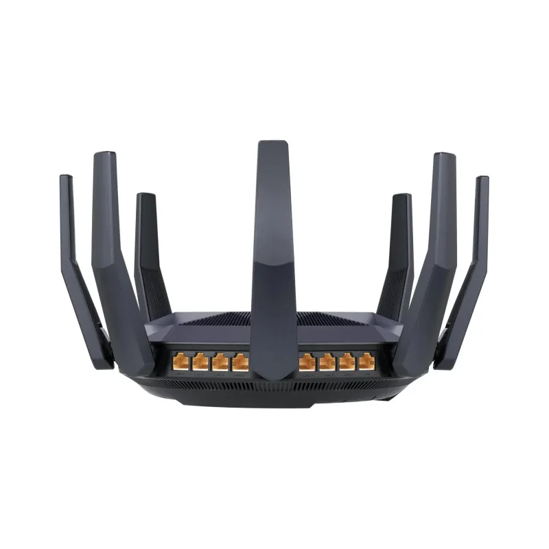 Wireless Router-ASUS-6000 Mbps-Mesh-Wi-Fi 6-USB 3.1-9x10-100-1000M-1x10GbE-1xSPF+-Number of antennas 8-RT-AX89X