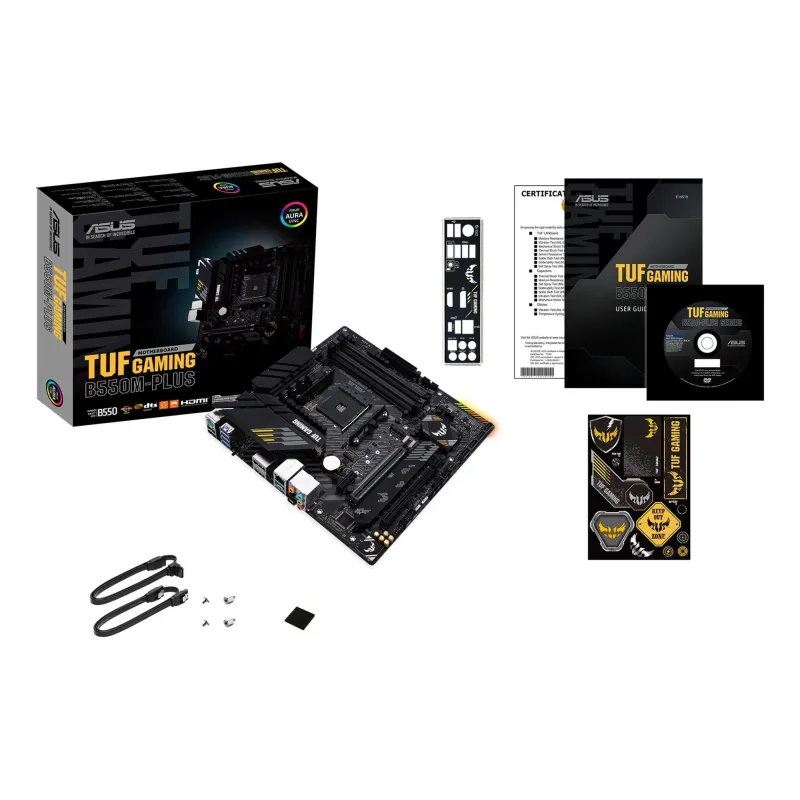 Mainboard-ASUS-AMD B550-SAM4-MicroATX-1xPCI-Express 3.0 1x-1xPCI-Express 3.0 16x-2xM.2-1xPCI-Express 4.0 16x-Memory DDR4-Memory