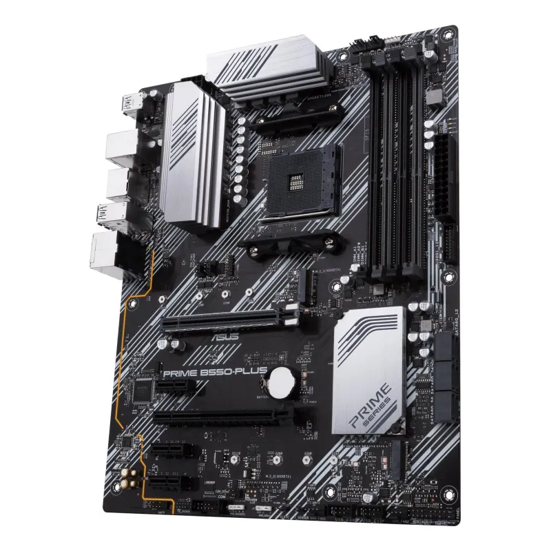 Mainboard-ASUS-AMD B550-SAM4-ATX-3xPCI-Express 3.0 1x-1xPCI-Express 3.0 16x-2xM.2-1xPCI-Express 4.0 16x-Memory DDR4-Memory slots