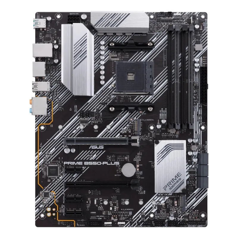 Mainboard-ASUS-AMD B550-SAM4-ATX-3xPCI-Express 3.0 1x-1xPCI-Express 3.0 16x-2xM.2-1xPCI-Express 4.0 16x-Memory DDR4-Memory slots