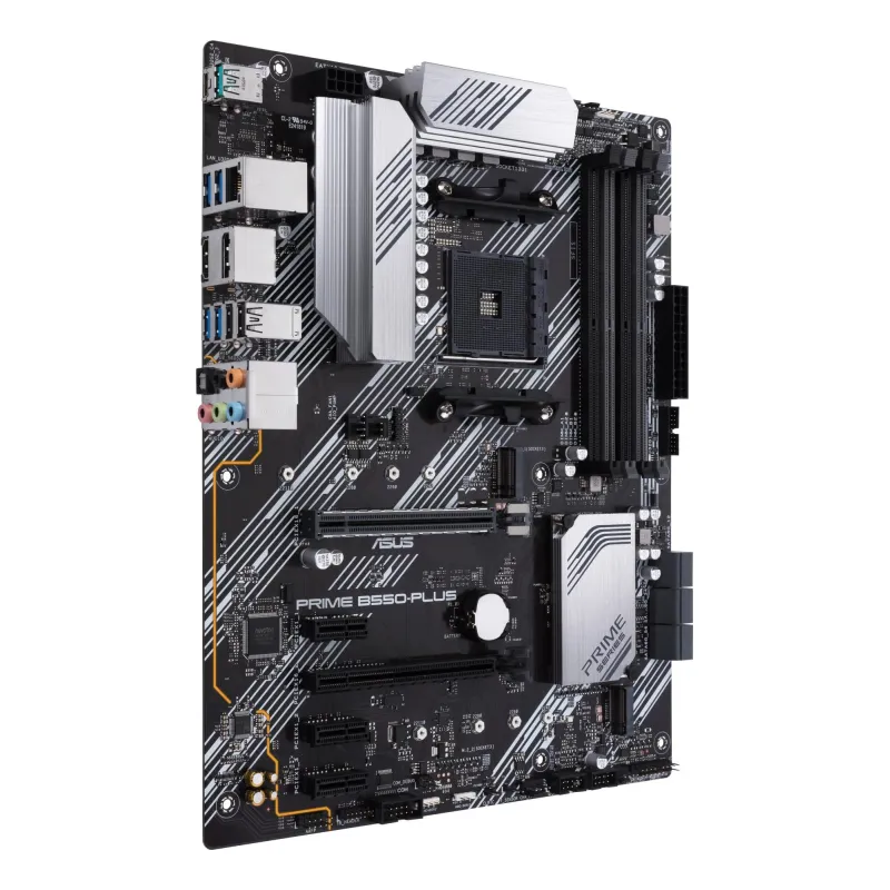 Mainboard-ASUS-AMD B550-SAM4-ATX-3xPCI-Express 3.0 1x-1xPCI-Express 3.0 16x-2xM.2-1xPCI-Express 4.0 16x-Memory DDR4-Memory slots