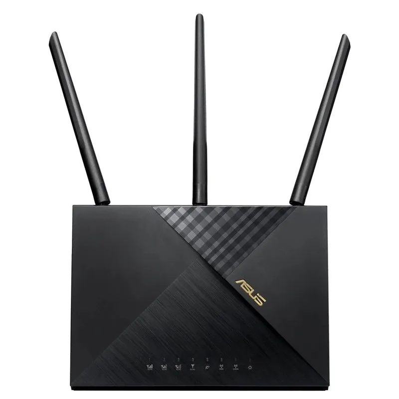 Wireless Router-ASUS-Wireless Router-1800 Mbps-Wi-Fi 5-Wi-Fi 6-1 WAN-4x10-100-1000M-Number of antennas 4-4G-AX56