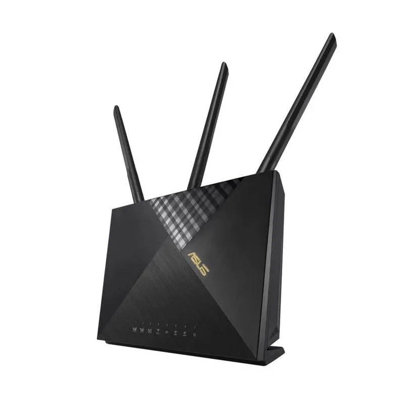 Wireless Router-ASUS-Wireless Router-1800 Mbps-Wi-Fi 5-Wi-Fi 6-1 WAN-4x10-100-1000M-Number of antennas 4-4G-AX56