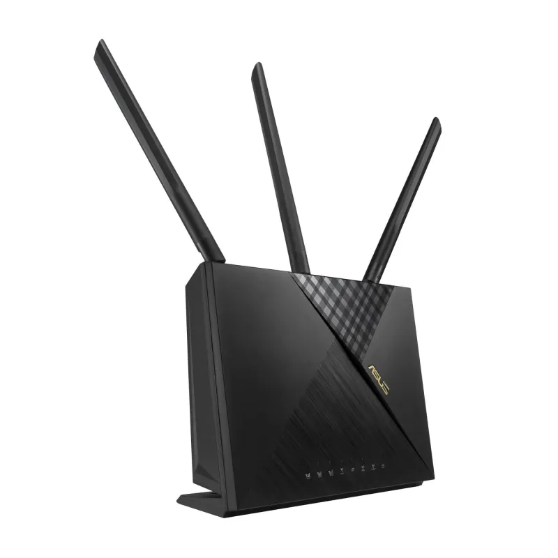Wireless Router-ASUS-Wireless Router-1800 Mbps-Wi-Fi 5-Wi-Fi 6-1 WAN-4x10-100-1000M-Number of antennas 4-4G-AX56