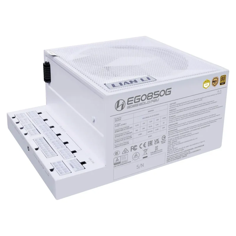Power Supply-LIAN LI-EDGE GOLD 850-850 Watts-Efficiency 80 PLUS GOLD-PFC Active-G9P.EG0850G.W000.EU