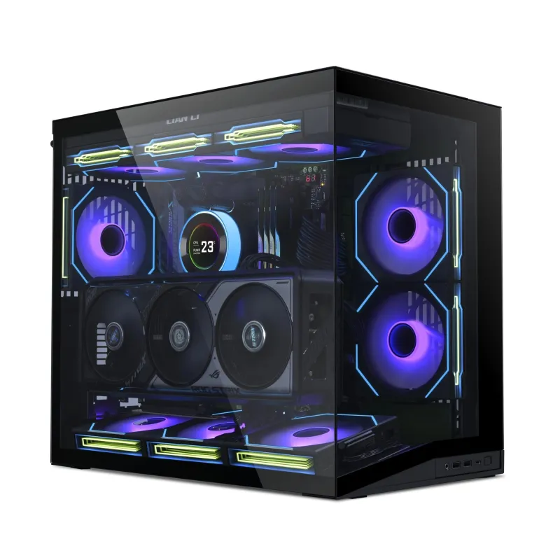Case-LIAN LI-ATX-micro ATX-Mini-ITX-Black-Mini Tower-O11 DYNAMIC MINI V2-G99.O11DMIV2X.00