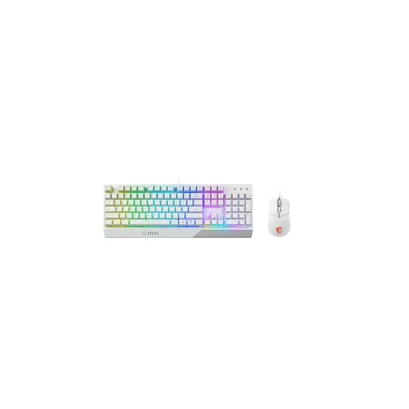 Keyboard +mouse-vigor gk30 combo white us msi