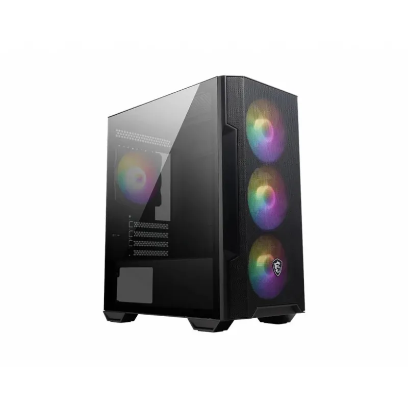 Case-MSI-MAG FORGE M100R-Micro-Not included-MicroATX-MiniITX-Colour Black-MAGFORGEM100R