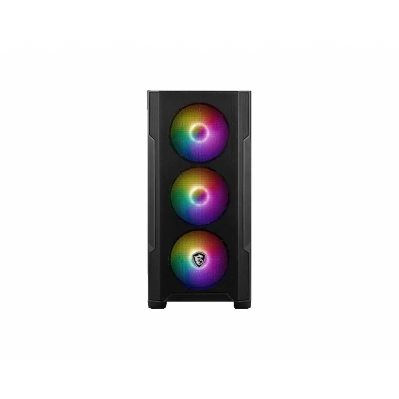 Case-MSI-MAG FORGE M100R-Micro-Not included-MicroATX-MiniITX-Colour Black-MAGFORGEM100R