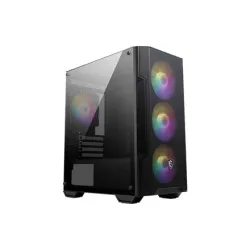 MSI - PC Case - MAG FORGE M100A - Black - Micro ATX Tower - Power supply included No - ATX