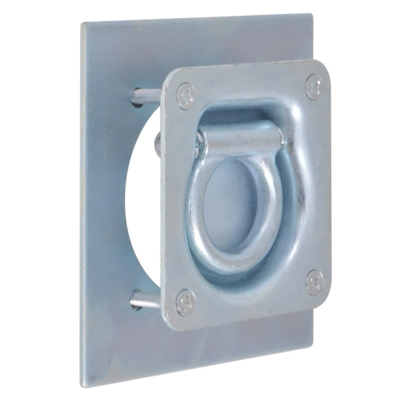 vidaXL piestiprināšanas gredzens, cilpa piekabēm, 6 gab., tērauds