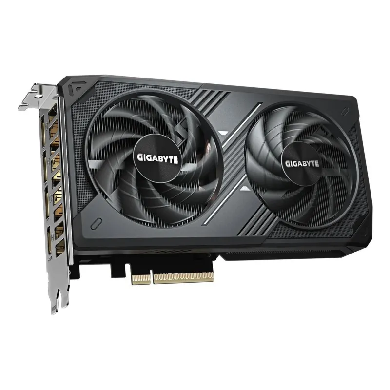 Graphics Card-GIGABYTE-NVIDIA GeForce RTX 5060-8 GB-GDDR7-128 bit-PCIE 5.0 16x-GPU 2512 MHz-GV-N5060WF2OC-8GD