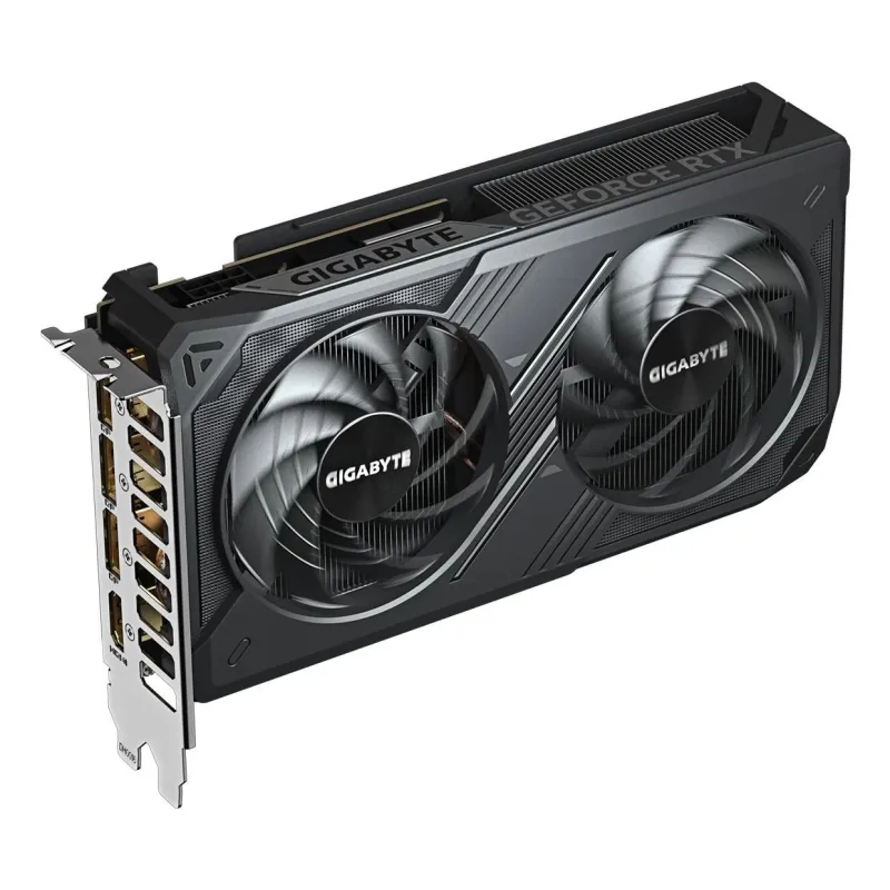 Graphics Card-GIGABYTE-NVIDIA GeForce RTX 5060-8 GB-GDDR7-128 bit-PCIE 5.0 16x-GPU 2512 MHz-GV-N5060WF2OC-8GD