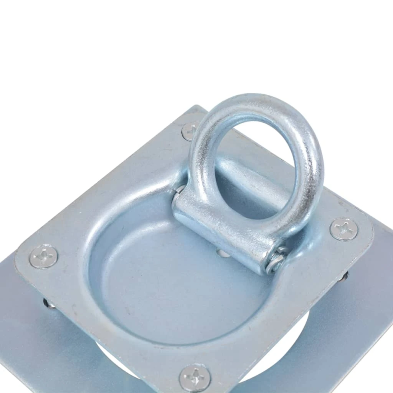 vidaXL piestiprināšanas gredzens piekabēm, 8 gab., cinkots tērauds