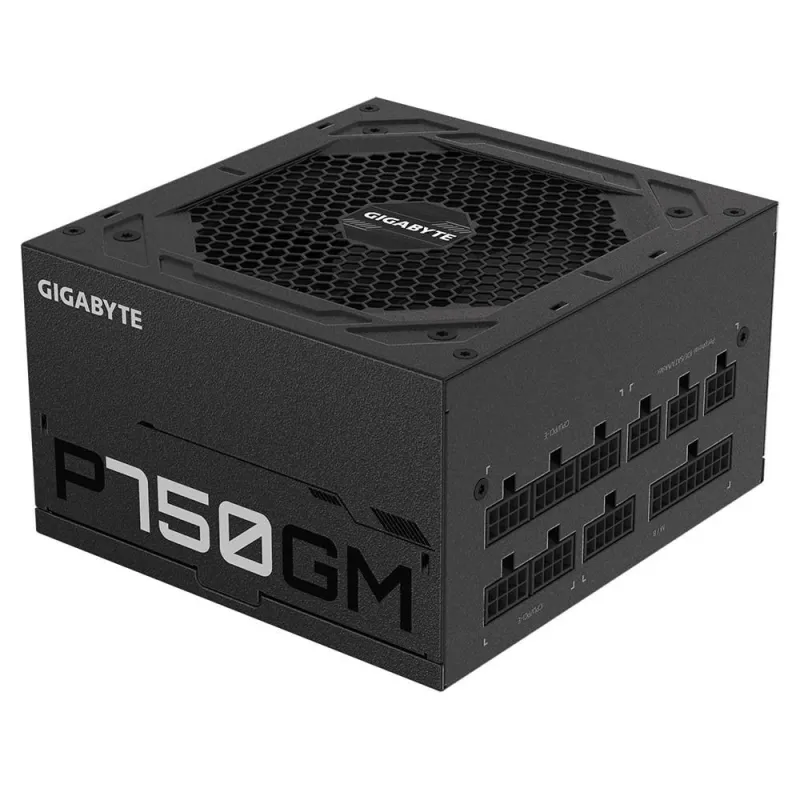 Power Supply-GIGABYTE-GP-P750GM-750 Watts-Efficiency 80 PLUS GOLD-PFC Active-MTBF 100000 hours-GP-P750GM