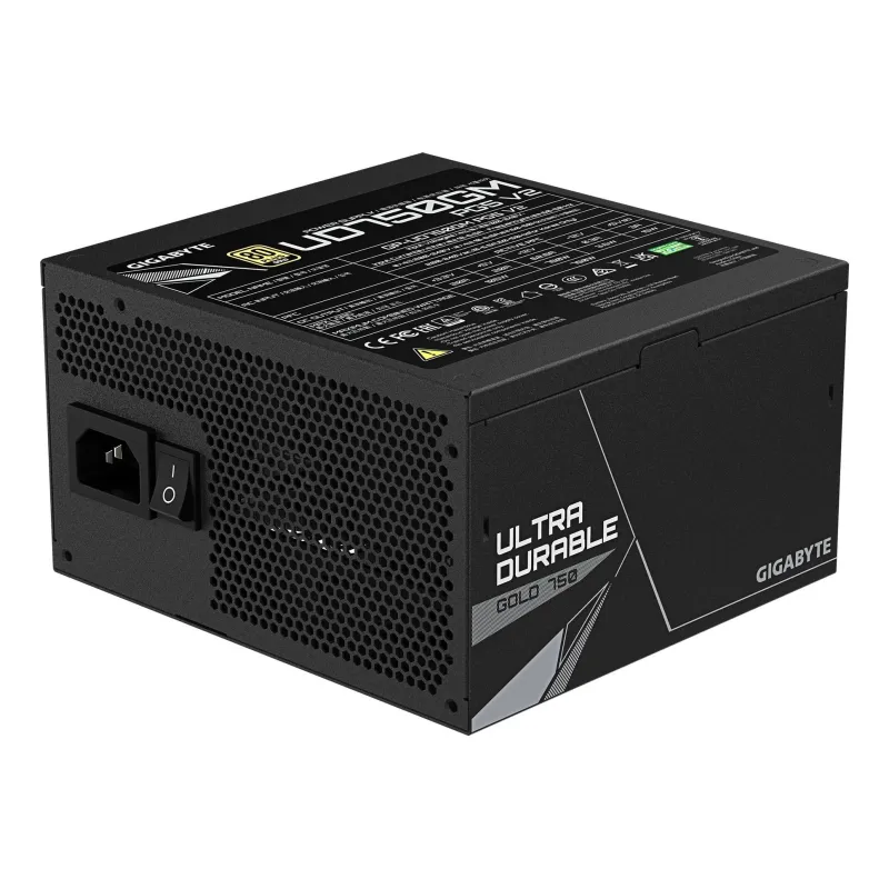 Power Supply-GIGABYTE-UD750GM PG5 V2-ATX 3.1-750 Watts-Efficiency 80 PLUS GOLD-PFC Active-MTBF 100000 hours-GP-UD750GMPG5V2