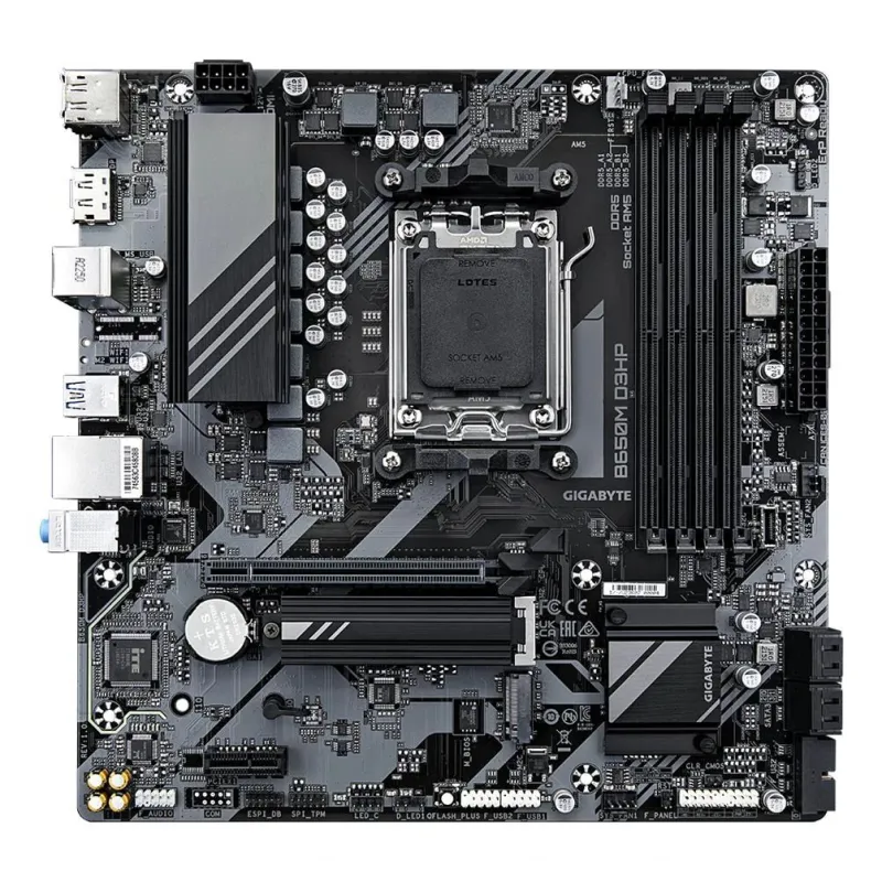 Mainboard-GIGABYTE-AMD B650-SAM5-Micro-ATX-Memory DDR5-Memory slots 4-B650MD3HP1.3