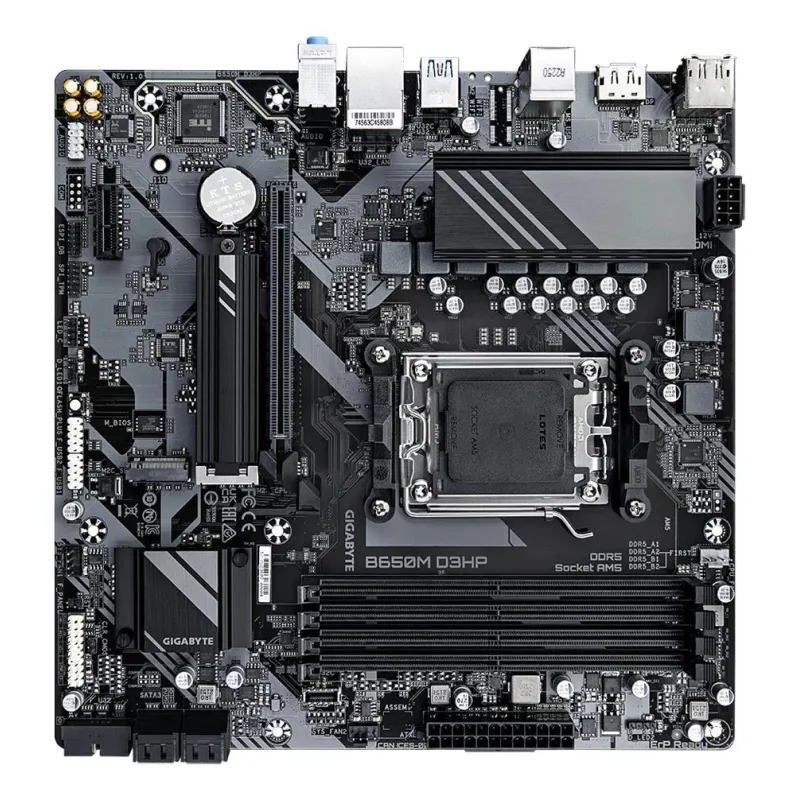 Mainboard-GIGABYTE-AMD B650-SAM5-Micro-ATX-Memory DDR5-Memory slots 4-B650MD3HP1.3
