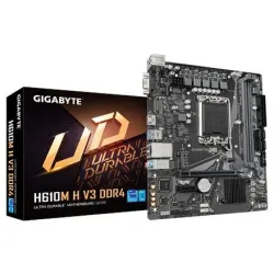 Mainboard-GIGABYTE-Intel H610-LGA1700-Micro-ATX-Memory DDR4-Memory slots 2-1xPCI-Express 3.0 1x-1xPCI-Express 4.0