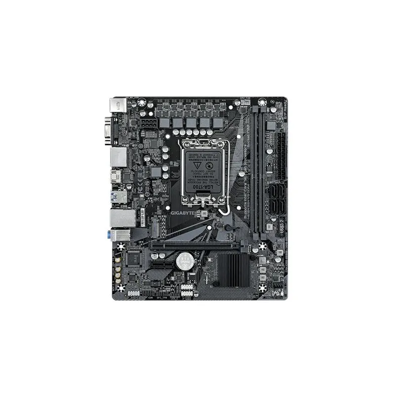Mainboard-GIGABYTE-Intel H610-LGA1700-Micro-ATX-Memory DDR4-Memory slots 2-1xPCI-Express 3.0 1x-1xPCI-Express 4.0