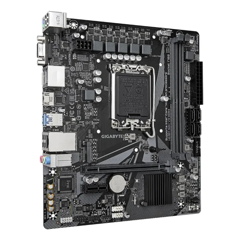 Gigabyte - H610M S2H V3 DDR4 G1.0 - Processor family Intel - Processor socket LGA1700 - DDR4 - Supported hard disk drive