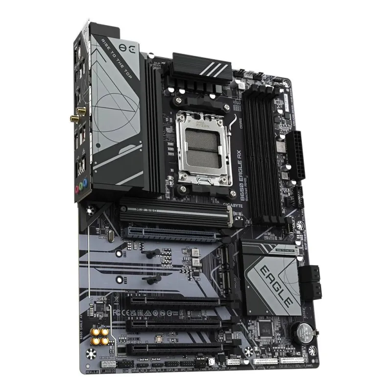 Mainboard-GIGABYTE-AMD B650-Socket AM5-ATX-RAM DDR5-SDRAM-4xSlots-Wi-Fi Yes-Bluetooth Yes-3xNumber of M.2 ,M,