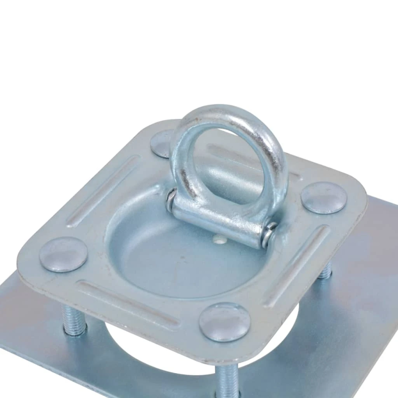 vidaXL piestiprināšanas gredzens, cilpa piekabēm, 6 gab., tērauds