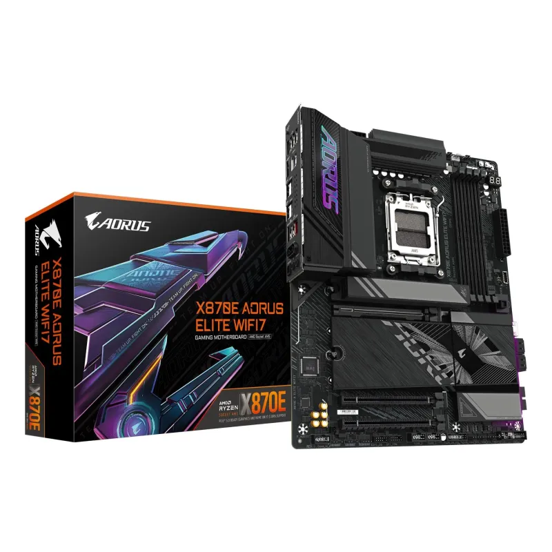 Mainboard-GIGABYTE-AMD X870E-SAM5-ATX-Memory DDR5-Memory slots 4-1xPCI-Express 3.0 4x-1xPCI-Express 4.0 4x -1xPCI-Express 5.0