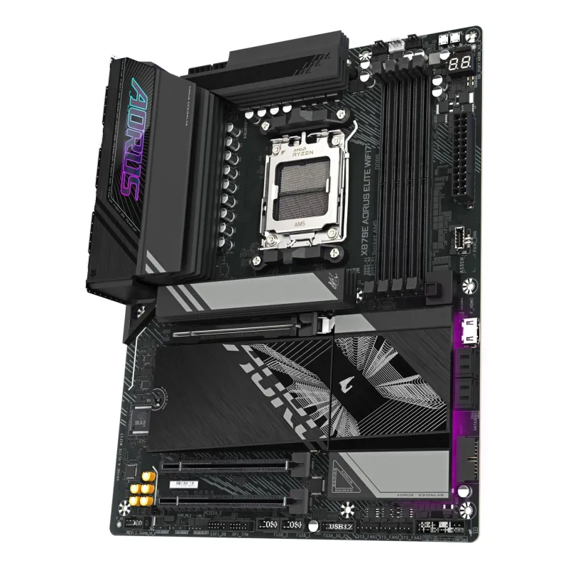 Mainboard-GIGABYTE-AMD X870E-SAM5-ATX-Memory DDR5-Memory slots 4-1xPCI-Express 3.0 4x-1xPCI-Express 4.0 4x -1xPCI-Express 5.0