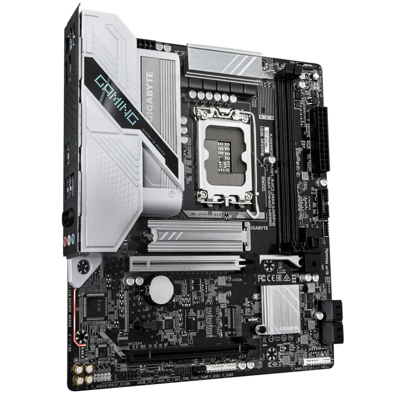 Mainboard-GIGABYTE-Intel B860 Express-LGA1851-Micro-ATX-Memory DDR5-Memory slots 2-B860MGAMINGWIFI6